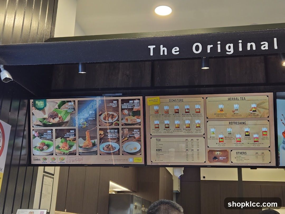 The Original Menu
