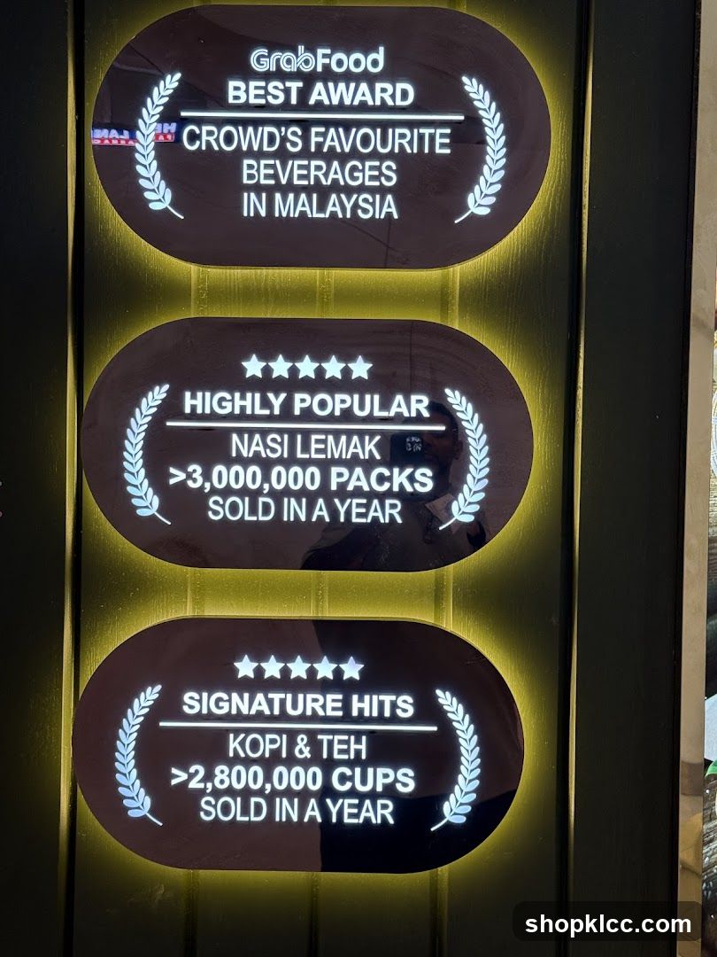 GrabFood Awards Display