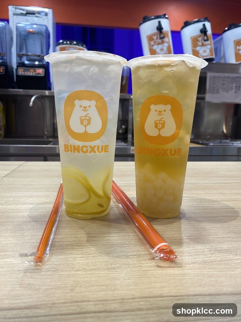 Bingxue Drinks Display