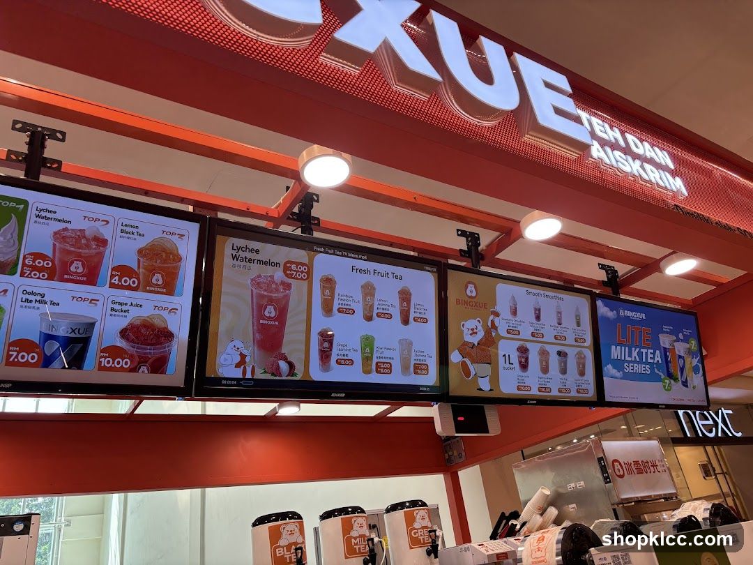 BingXue Menu Board Display