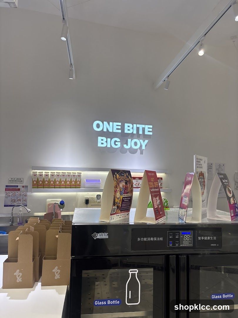 Store Interior with Neon Signage