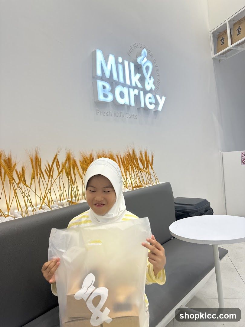 Girl with Milk & Barley Bag