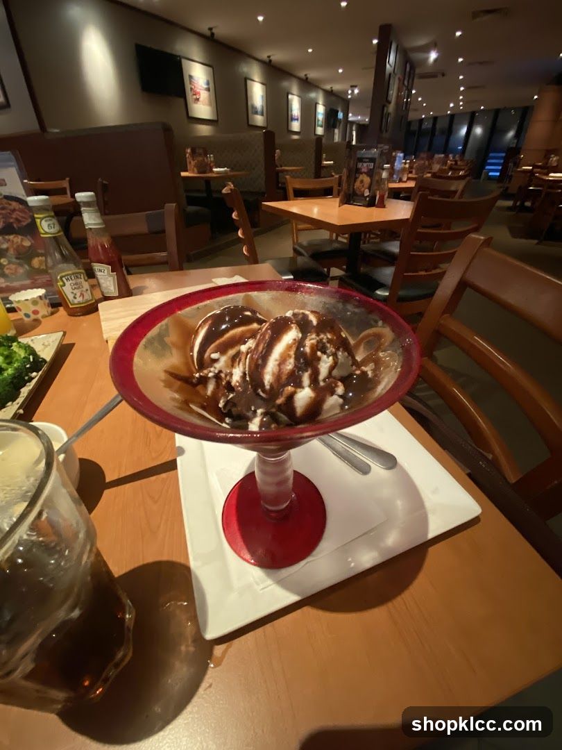 Dessert and Drinks in Restaurant