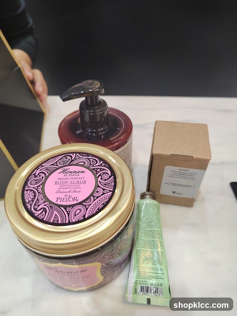 Body Scrub and Hand Cream