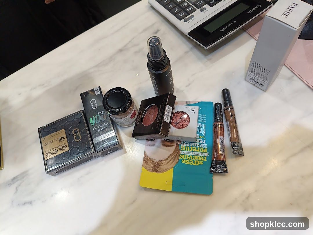 Cosmetics and Calculator