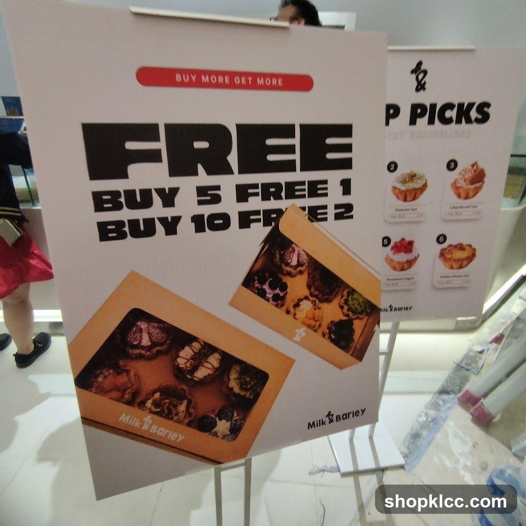 Promotional Signage for Tarts
