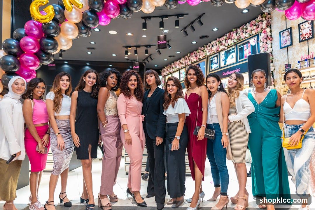 Group of Women Posing in a Store