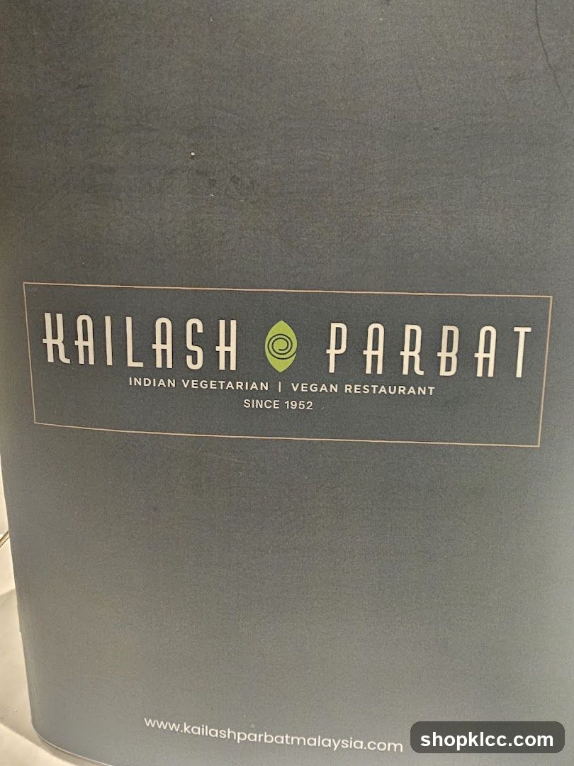 Kailash Parbat Menu Cover