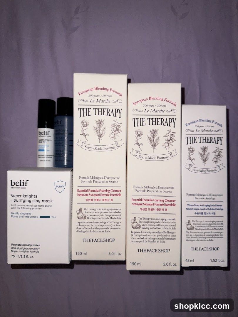 Skincare Product Display