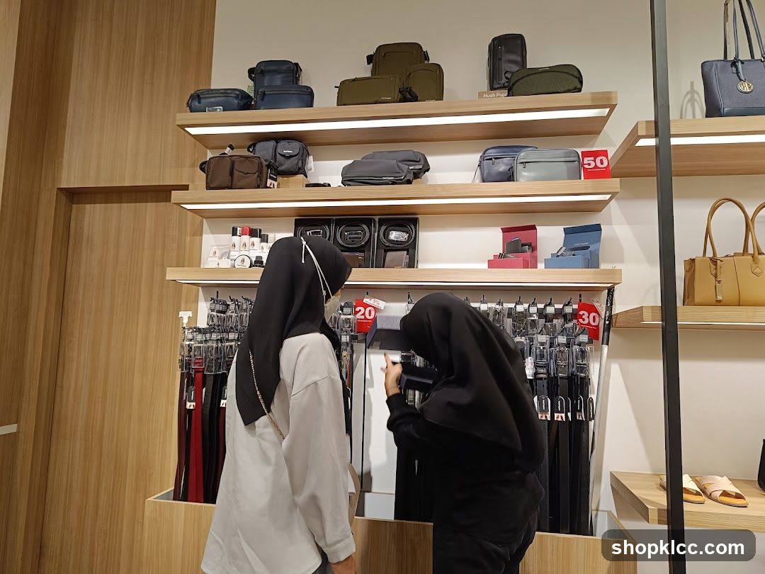 Belts and Bags Display