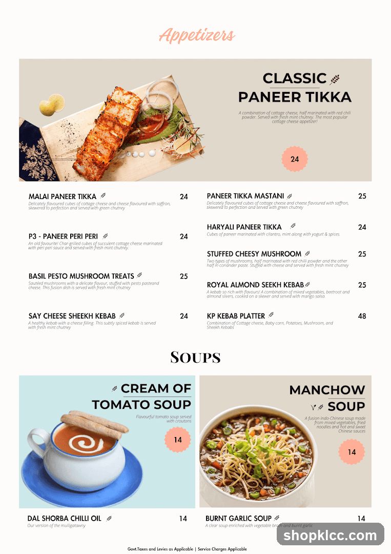 Appetizers and Soups