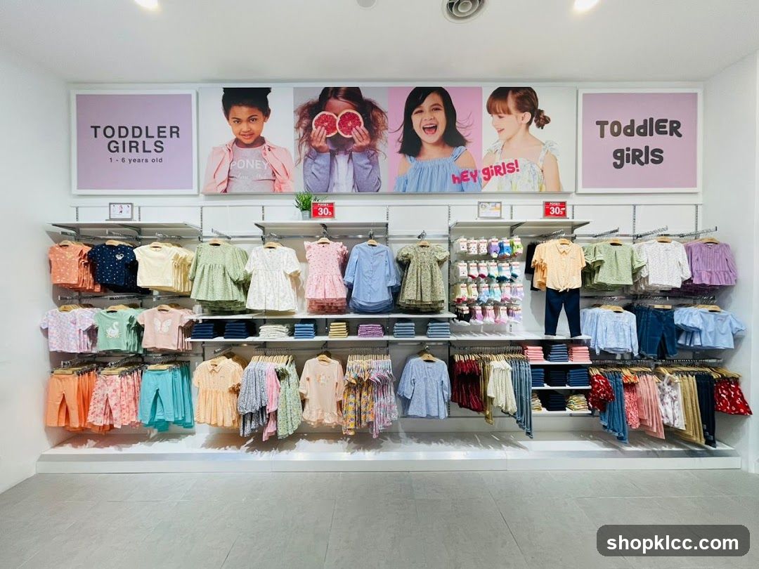 Toddler Girls Clothing Display