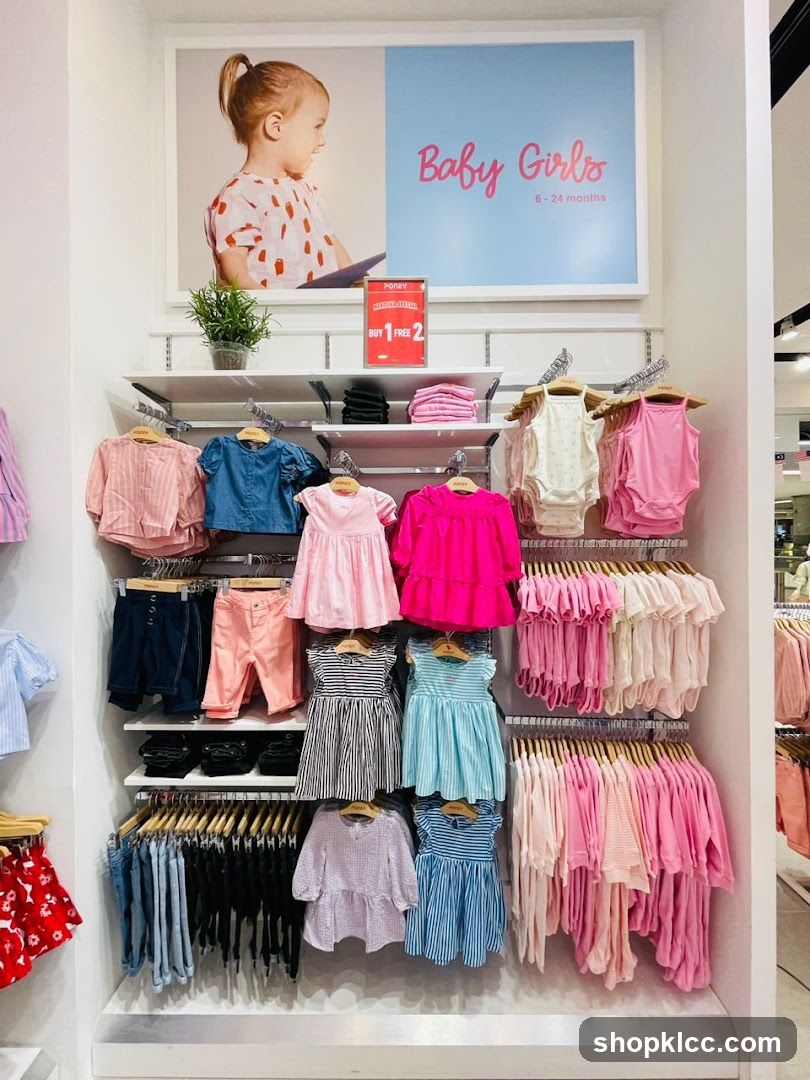 Baby Girls Clothing Display