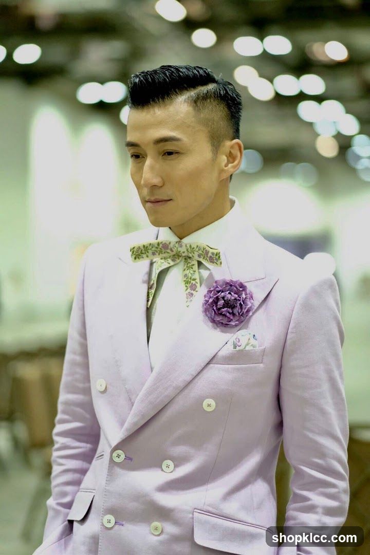 Man in Lavender Suit