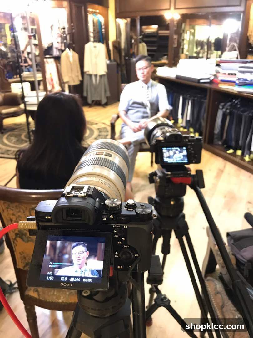 Camera Setup in Clothing Store Interior