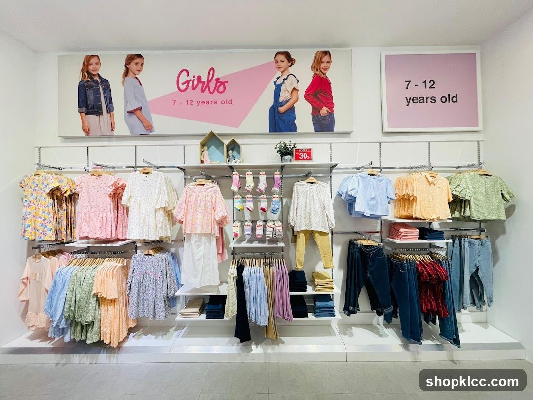 Girls Clothing Display