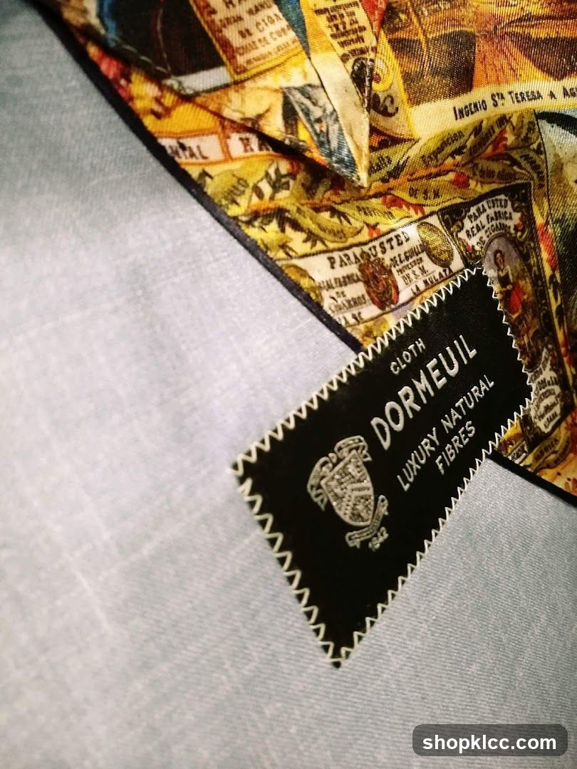Dormeuil Fabric Label