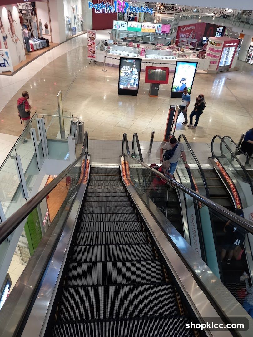 Mall Escalators and Shops