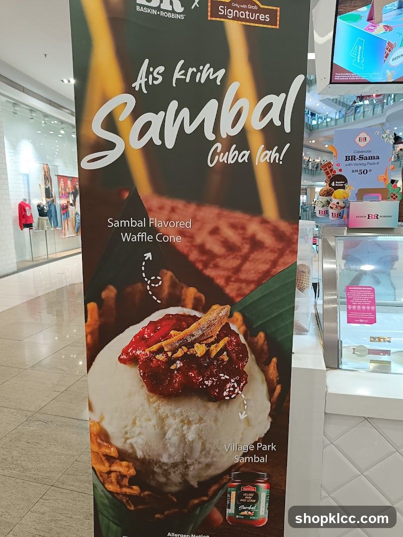 Baskin Robbins Sambal Flavored Waffle Cone