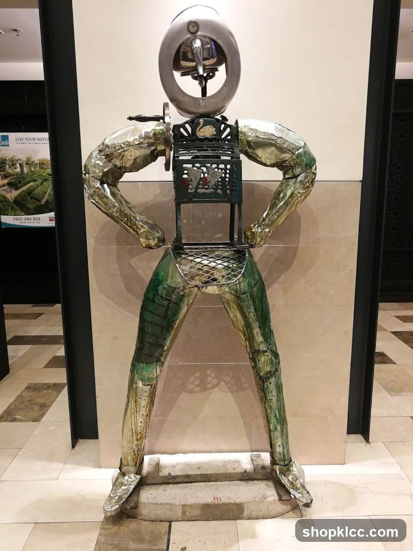 Metal Sculpture with Faucet Head