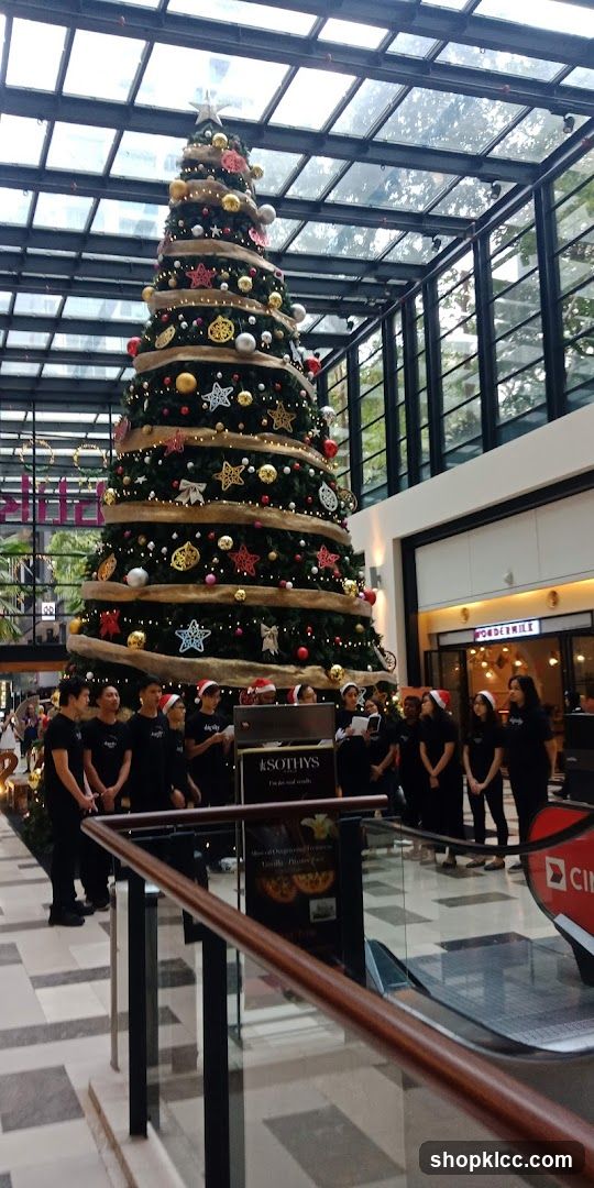 Christmas Tree in Mall Interior