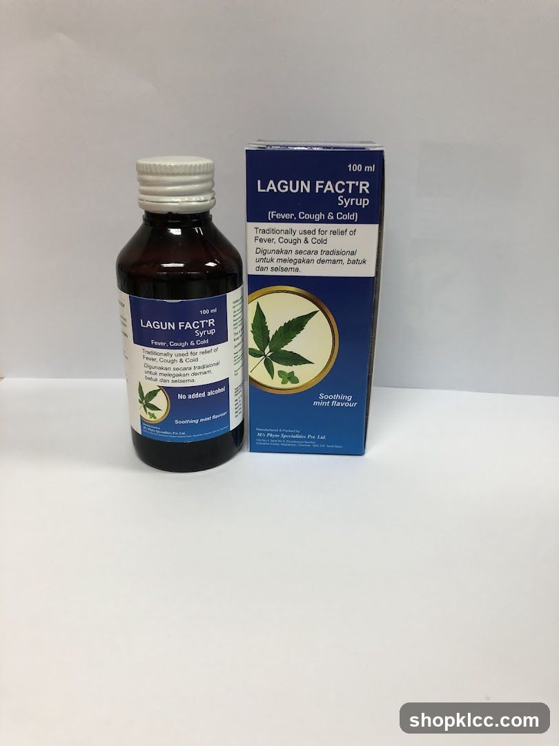 Lagun Fact Syrup Bottle and Box
