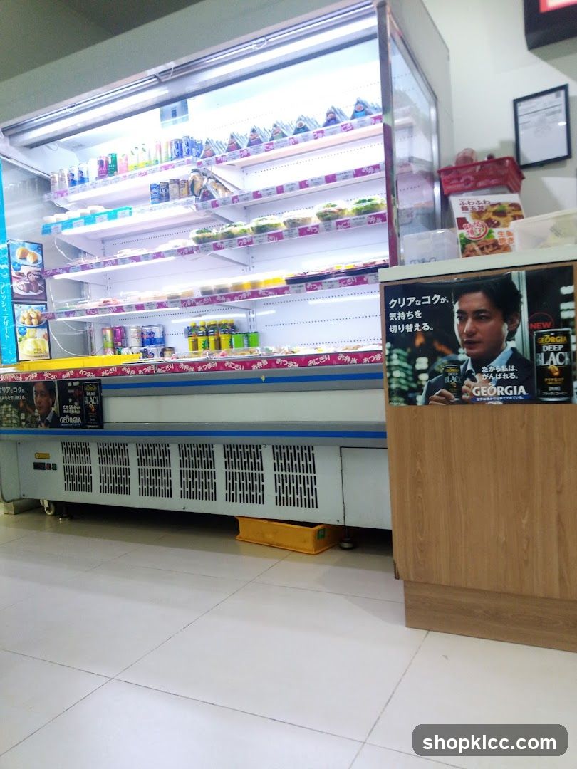 Cooler and Display Case in Store Interior