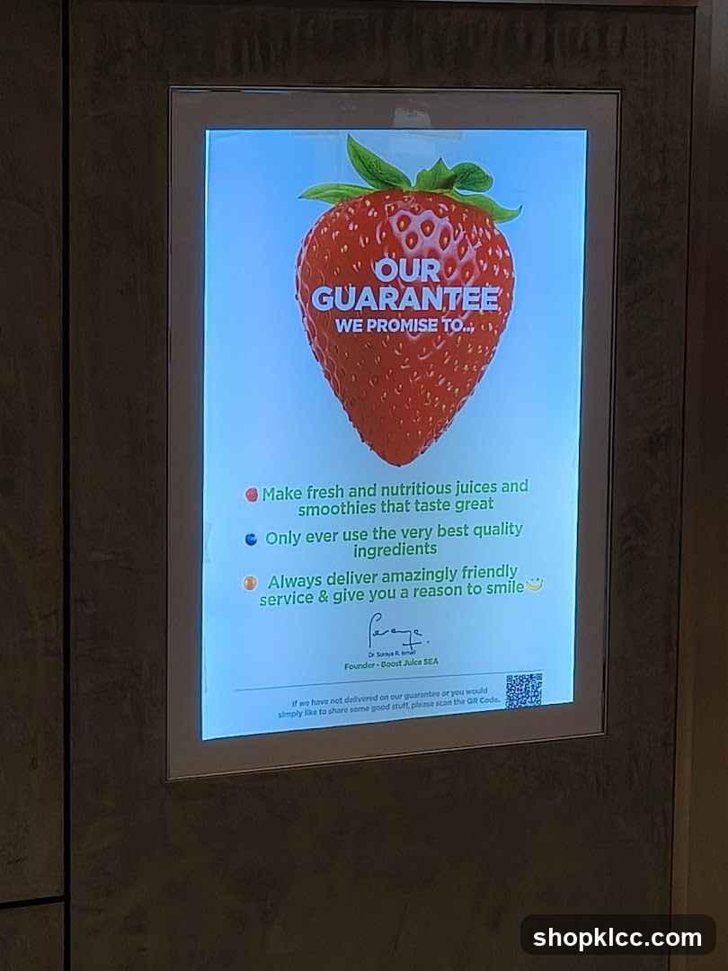 Boost Juice Guarantee