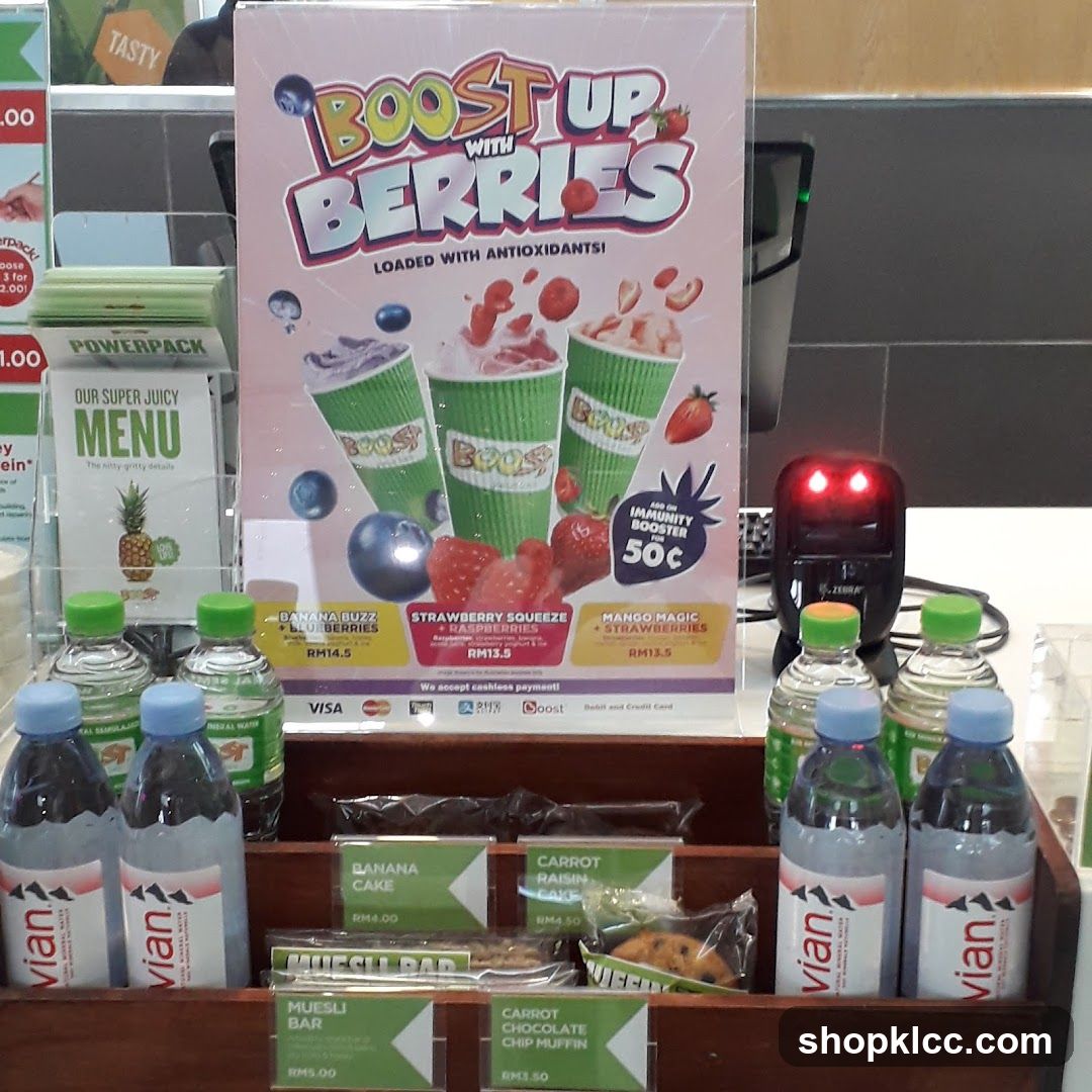 Boost Up With Berries Menu