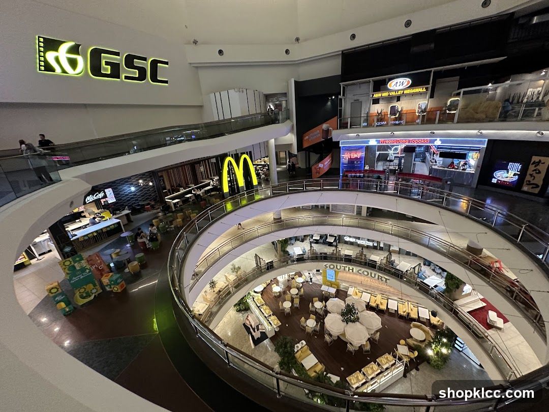 Mall Interior with Food Establishments
