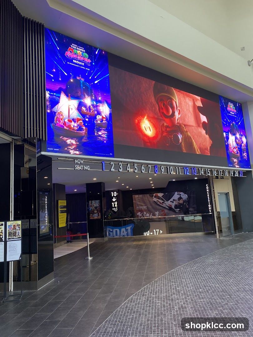 Cinema Entrance with Movie Posters