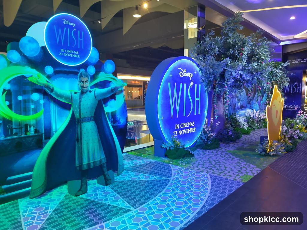 Disney Wish promotional display