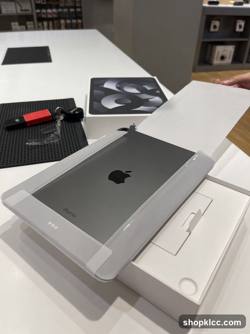 Unboxing an iPad Air