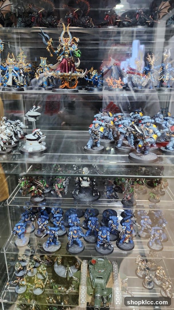 Display Case of Miniature Figurines