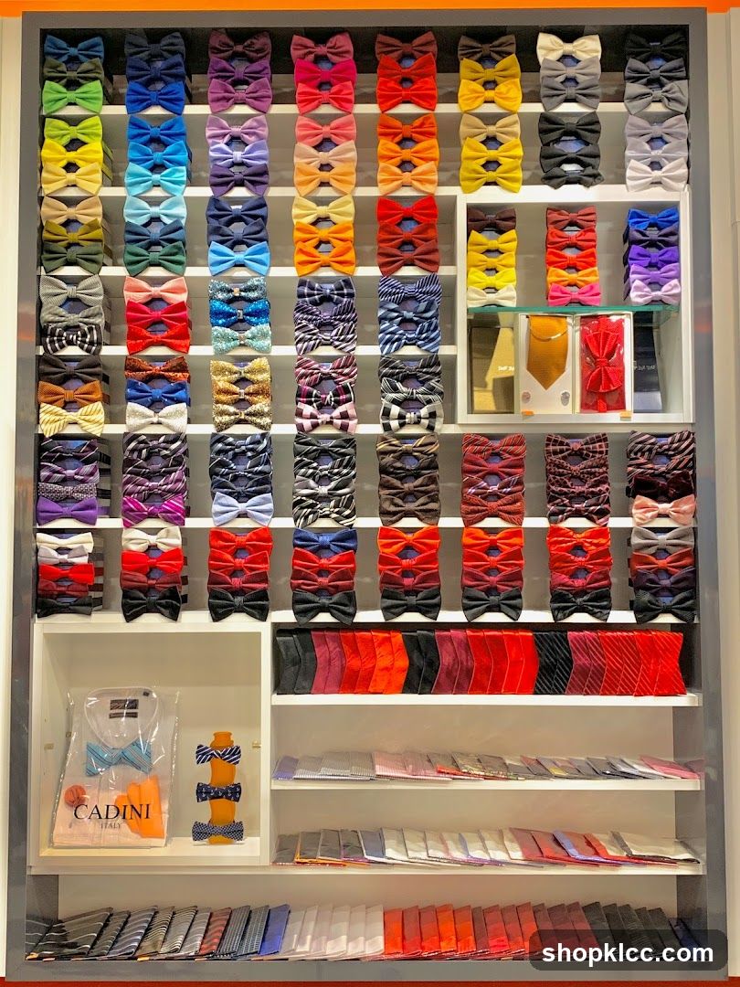 Display of Bow Ties and Ties