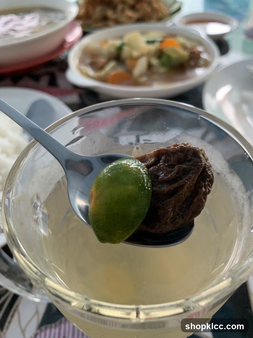 Lime and Dried Fruit Drink