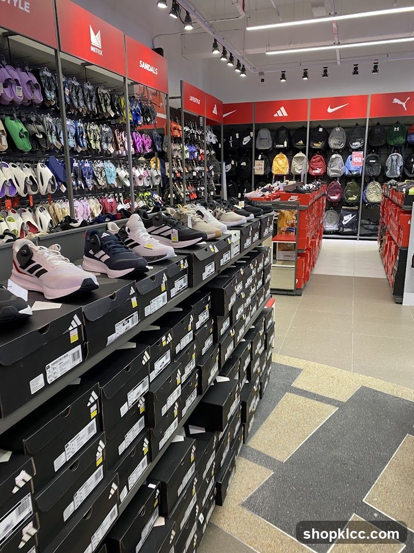 Sports Apparel and Footwear Store Interior