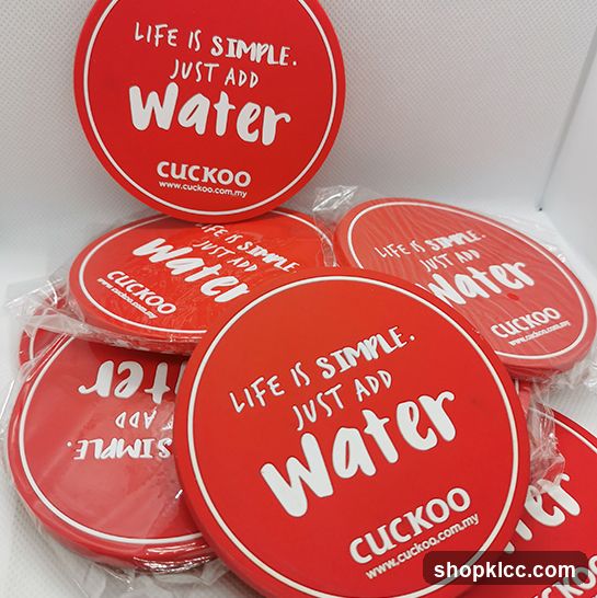 CUCKOO branded coasters