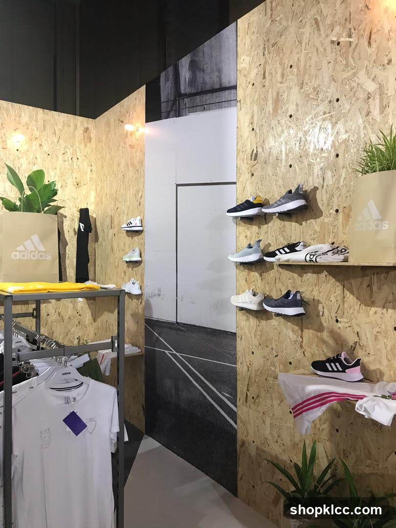 Adidas Shoe and Apparel Display