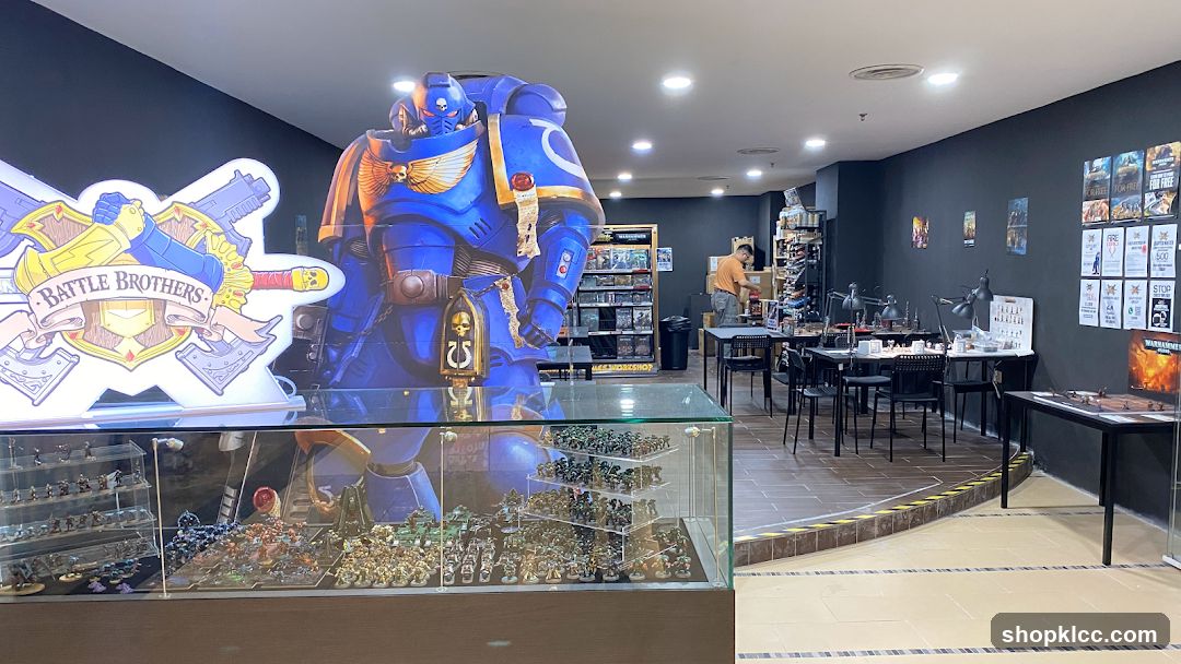 Warhammer hobby shop interior