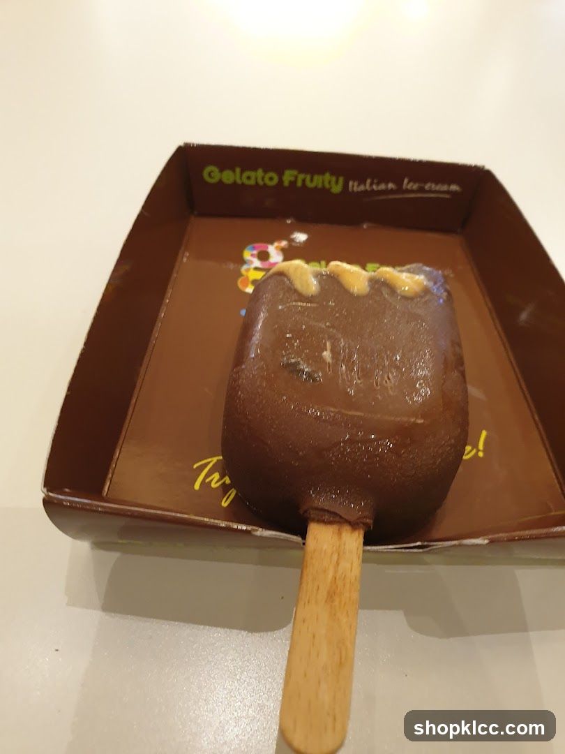 Chocolate ice cream bar