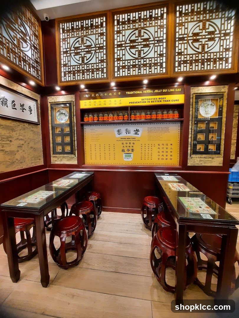 Traditional Herbal Jelly Shop Interior