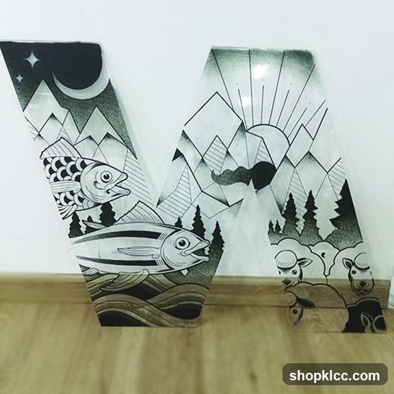 Artistic Letter W