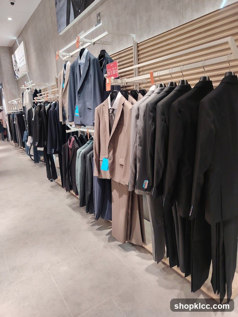 Men's Suits Display