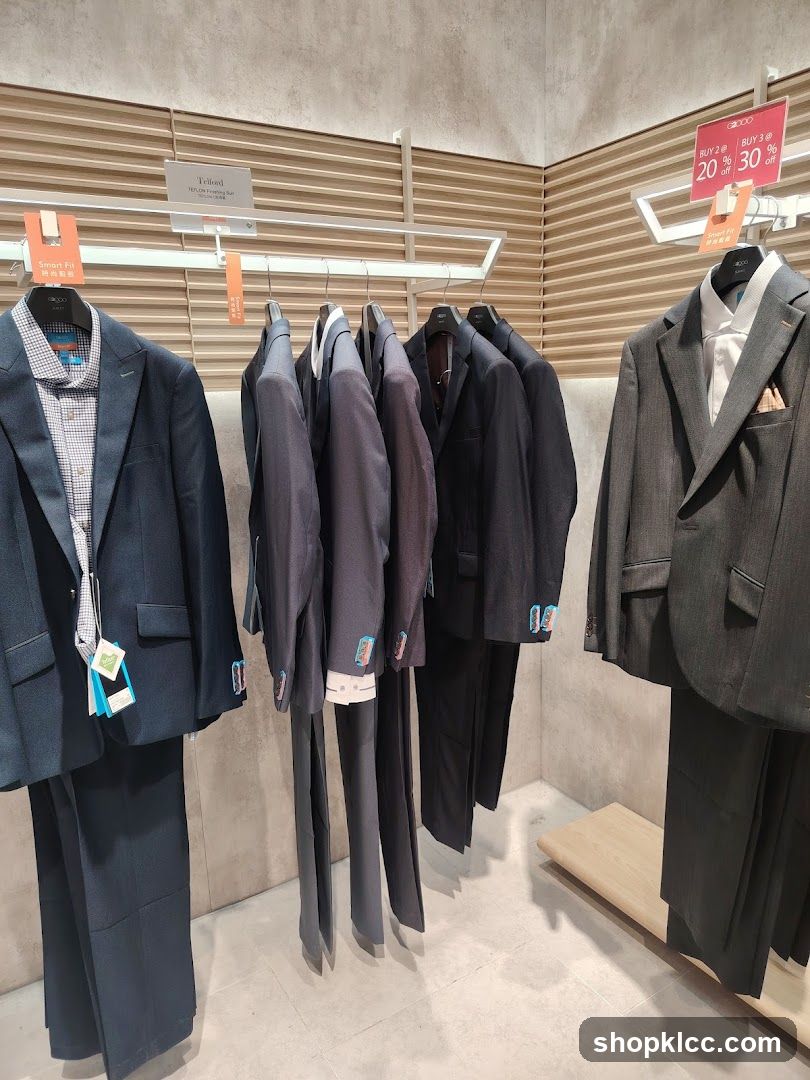 Men's Suits Display