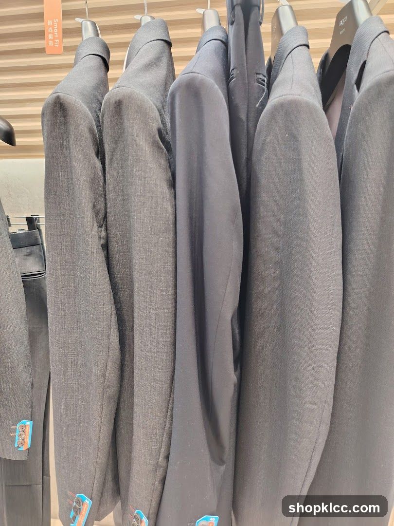 Suits on Hangers