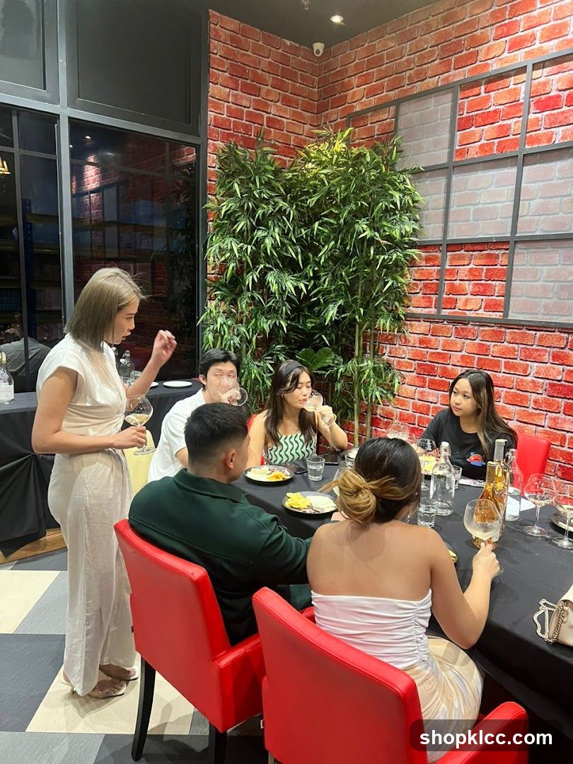 People dining at a restaurant