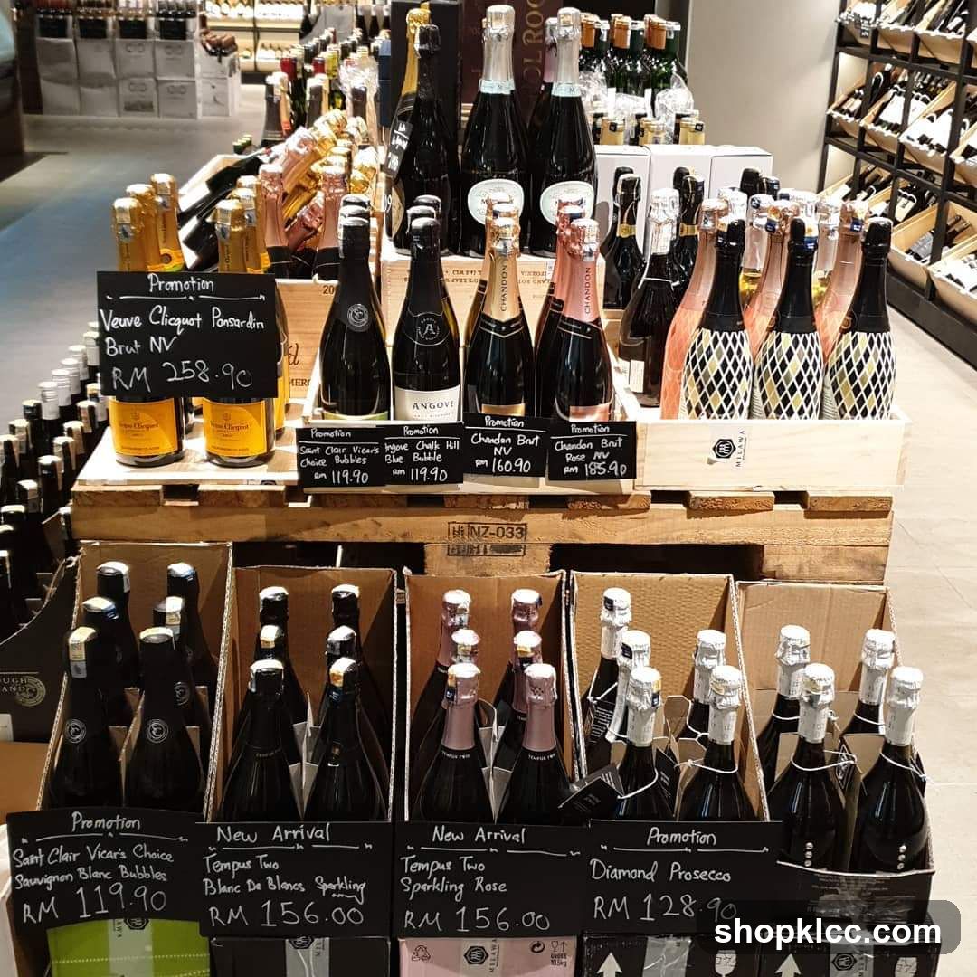 Wine Display with Promotions