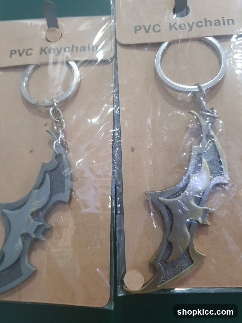 Two PVC Keychains