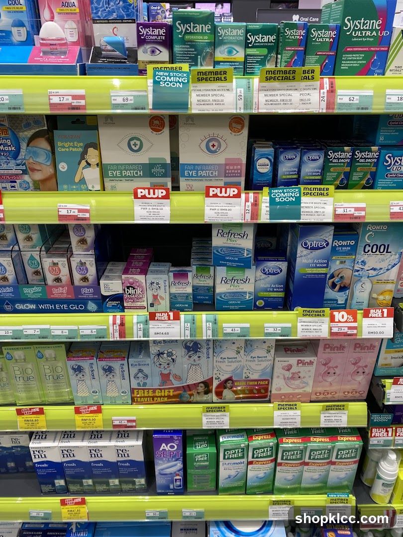 Eye Care Products Display
